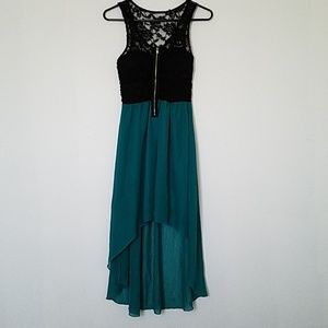 Deb's high low lace dress